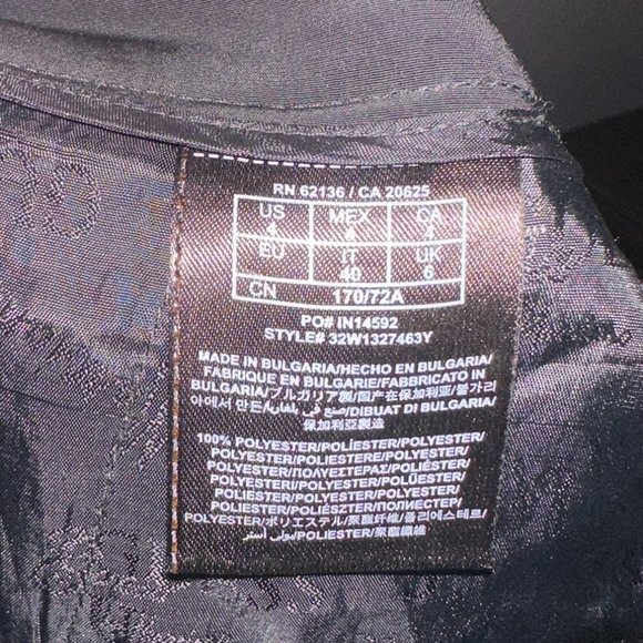 Silk-like Pleated Dress Pants with Sash, 7/8 length, Marciano - Picture 6 of 6